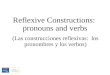 1 reflexive constructions, pronouns and verbs