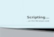 Nagios Conference 2011 - Michael Medin - Workshop: Scripting On The Windows Side
