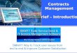 Preview of contracts management