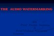 The Audio watermarking
