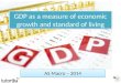 GDP as a measure of Economic Growth and Standard of Living