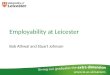 University of leicester   employability