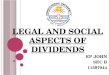 Devidend legal & social aspects