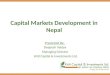 Capital markets development in nepal by kriti capital & investments ltd