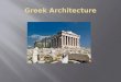Greek architecture pwpt