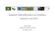 Dataset Identification & Citation
