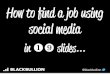 Using social media in your job hunt