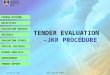 Tender evaluation procedure