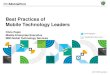 Best practices of mobile technology leaders: Airwatch Connect 2013