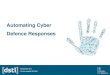 9 September 2014: automating cyber defence responses CDE themed competition