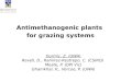 Antimethanogenic plants for grazing systems - Zoey Durmic