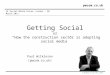 Getting social - or - How the construction sector has adopted social media