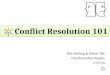 Conflict resolution 2014 class 101