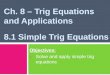8 1 simple trig equations