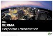DEXMA - Corporate Presentation 2014