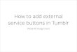 How to link Tumblr buttons