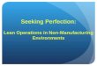 Webinar On Lean In Non Manufacturing Environments