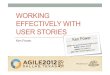 Working effectively with user stories