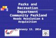 Community Parkland Need Acquisition
