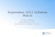 Inflation Watch: September 2011