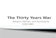 His 101 ch 14a thirty years war