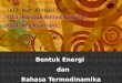 Bentuk energi dan bahasa termodinamika