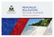 Principales réalisations secteur tourisme en Haïti