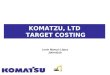 strategic analysis case Komatzu