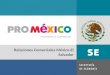 Relaciones Comerciales México-El Salvador. 1.Contexto mundial y regional 2.Relación de comercio bilateral México – El Salvador 3.Inversión Extranjera