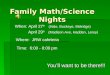 Go green ppt for math night