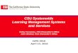 CSU Systemwide Learning Management Systems and Services