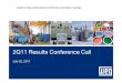 2Q 2011 Results Conference Call