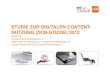 Studie zur Digitalen Content-Nutzung 2012