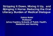 Debra Roter - Reducing the Oral Literacy Burden of Medical Dialogue