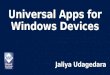 Universal Apps for Windows Devices