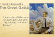 The great gatsby end of book review and ideas