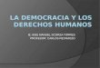 La democracia y los derechos humanos    3º