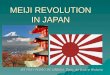 Meiji revolution in Japan