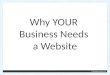 Why you need a website
