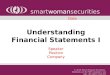 Seminar 5   understanding financial statements i