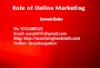 Role of Online Marketing Guest Lecture, Suresh Babu - Christ University Bangalore