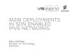 M2M deployments in SDN Enabled IPv6 Networks