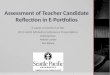Aace   assessment of teacher candidate reflection in e-portfolios