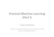 Practical machine learning - Part 1