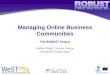 Managing Online Business Communities