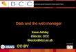 Data and the webmanager