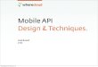 Mobile API Design Techniques