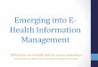 Emerging into E-Health Information Management pdf
