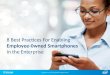 8 Best Practices for Enabling Employee-Owned Smartphones