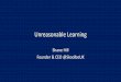 Unreasonable learning - Shane Hill, Skoolbo
